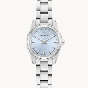 BULOVA SURVEYOR LIGHT BLUE DIAL WOMEN’S WATCH 96L345