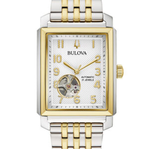 BULOVA SUTTON SILVER-TONE DIAL MEN’S WATCH 98A308