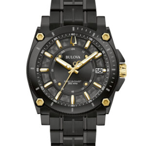 BULOVA ICON BLACK DIAL MEN’S WATCH 98B408