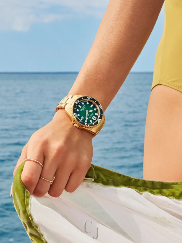 CITIZEN PROMASTER DIVE GREEN DIAL MEN’S WATCH BN0262-59W - Image 4