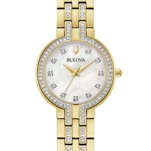 BULOVA CRYSTAL MOP DIAL WOMEN’S WATCH 98X138