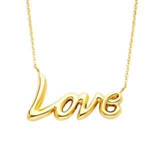 14KY Love Necklace