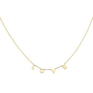 14KY L-O-V-E Necklace