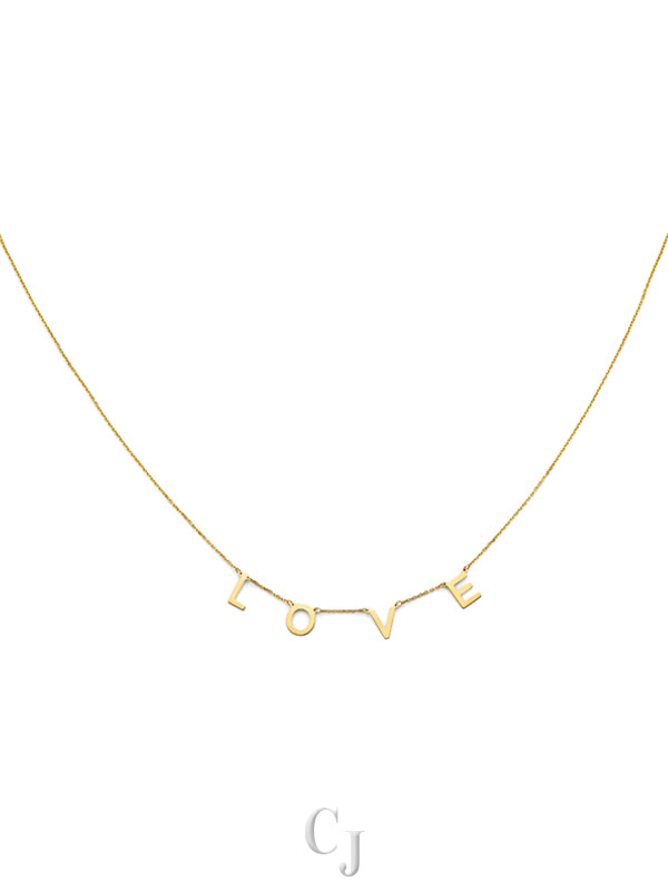 14KY L-O-V-E Necklace
