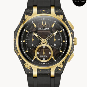 BULOVA CURV SPECIAL EDITION BLACK DIAL WATCH 98A328