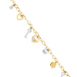 14K 2T Light Fancy Hollow Bracelet