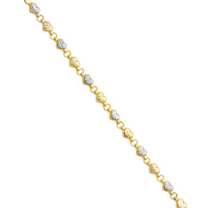 14K 2T Stampato Bracelet