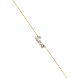 14K 2T Light CZ Bracelet