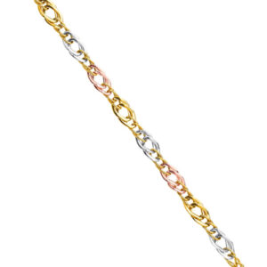 14K 3C Fancy Hollow Bracelet