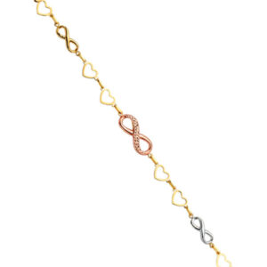 14K 3C Fancy Bracelet
