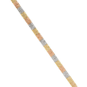 14K 3C Crystal Cut Bracelet