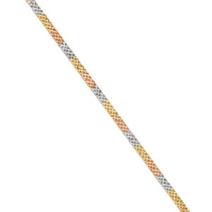 14K 3C Crystal Cut Bracelet