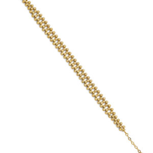 14KY Fancy DC Ball Bracelet