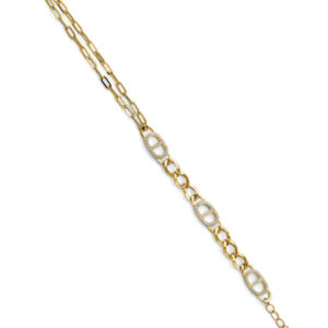 14KY CZ Fancy Bracelet