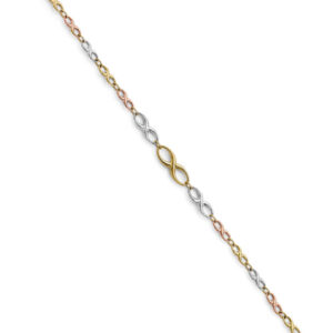 14K 3C Infiniti Bracelet