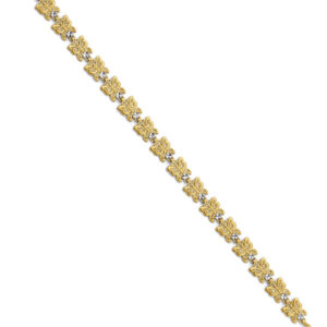 14K 2T Butterfly Bracelet
