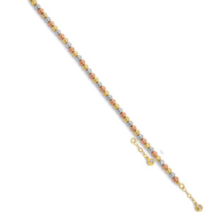 14K 3C DC Ball Bracelet
