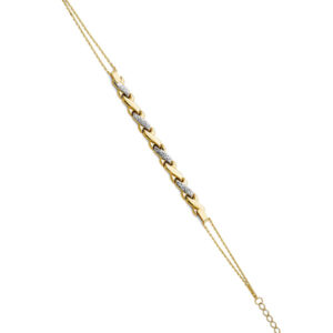14K 2T Center Stampato Bracelet