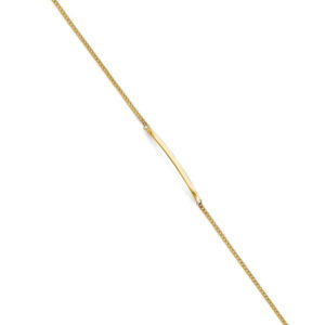 14KY Thin ID Bracelet