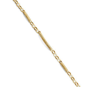14KY Link/Bar Bracelet