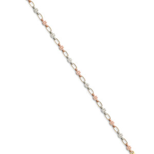 14K 3C Flower Bracelet