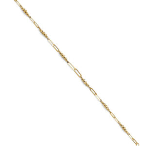 14KY Light Ball/Link Bracelet