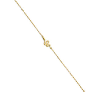 14KY Snake Center Light Bracelet