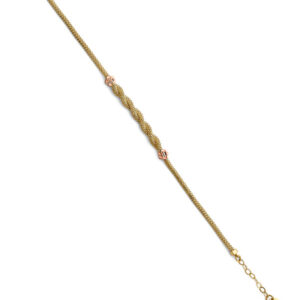14K 2T Twisted Bracelet