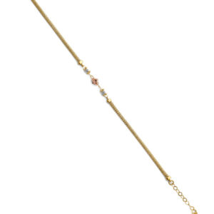 14K 3C Center Ball Bracelet