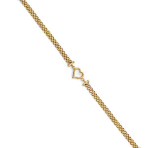 14KY Heart Center Bracelet