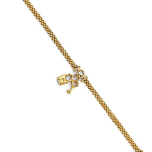 14KY Key & Lock Center Bracelet