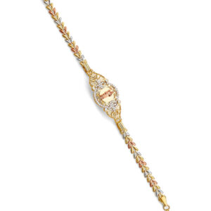 14K 3C St. Jude ID CZ Bracelet