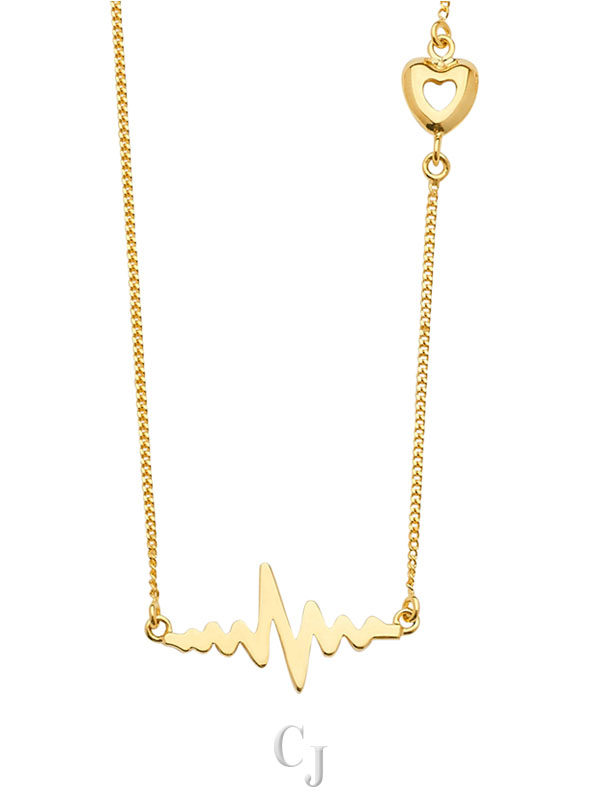 14KY Heartbeat Necklace