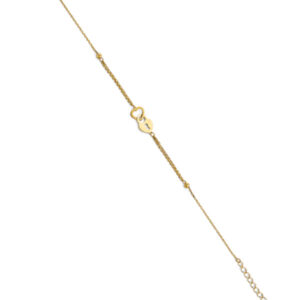 14KY Heart & Lock Light Bracelet
