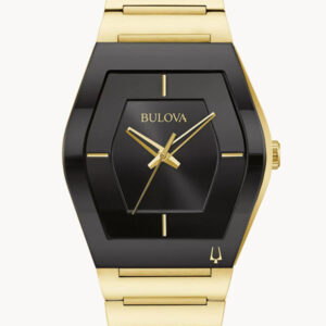 BULOVA GEMINI BLACK DIAL MEN’S WATCH 97A164