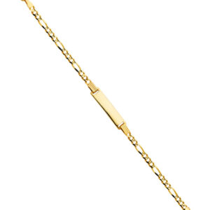 14KY 080 Figaro 3+1 Baby ID Bracelet