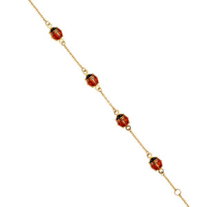 14KY Lady Bug Baby Bracelet