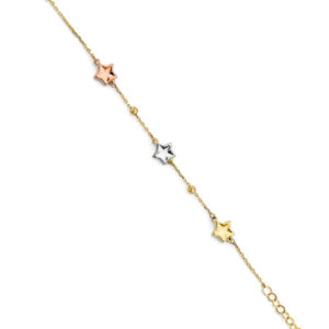 14K 3C Star Baby Bracelet