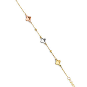 14K 3C Flower Baby Bracelet