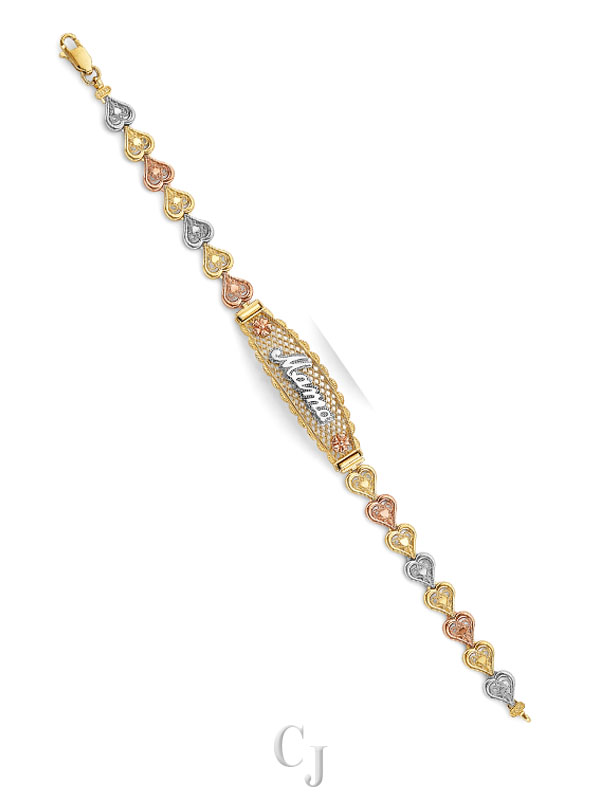 14K 3C Mama ID Bracelet