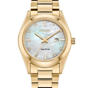 CITIZEN SPORT LUXURY WHITE DIAL WOMEN’S WATCH EW2702-59D