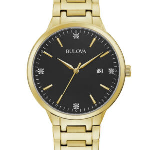 BULOVA BLACK DIAL MEN’S WATCH 97D122