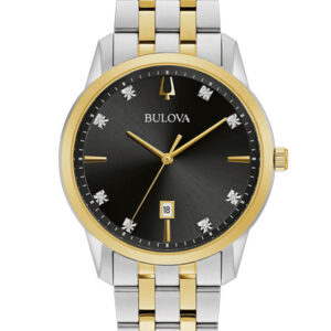 BULOVA SUTTON BLACK DIAL MEN’S WATCH 98D165