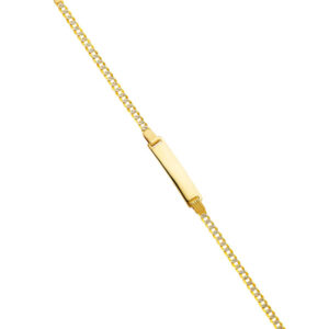 14K 060 Cuban WP Baby ID Bracelet