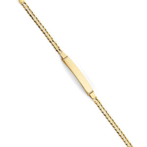 14KY 120 Cuban ID Bracelet