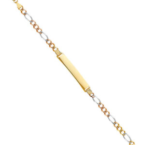14K 3C Figaro 3+1 120 ID Bracelet