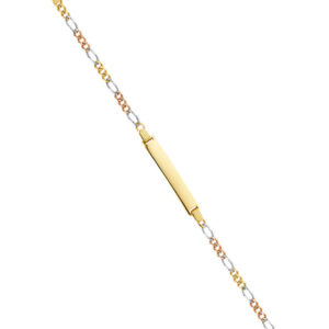 14K 3C Figaro 3+1 080 ID Bracelet