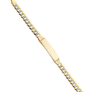 14K Cuban 210 WP ID Bracelet