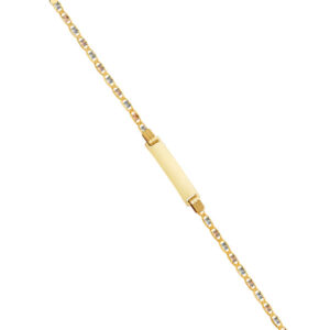 14K 3C Valentino Star DC 060 Baby ID Bracelet