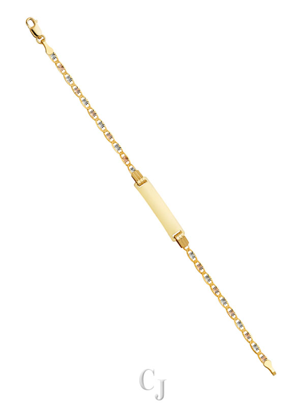 14K 3C Valentino Star DC 060 Baby ID Bracelet